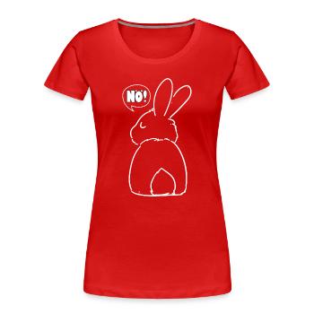 Noisè NÖ cadeau anniversaire - T-shirt bio Premium Femme - rouge - Devant - Mia (176cm)
