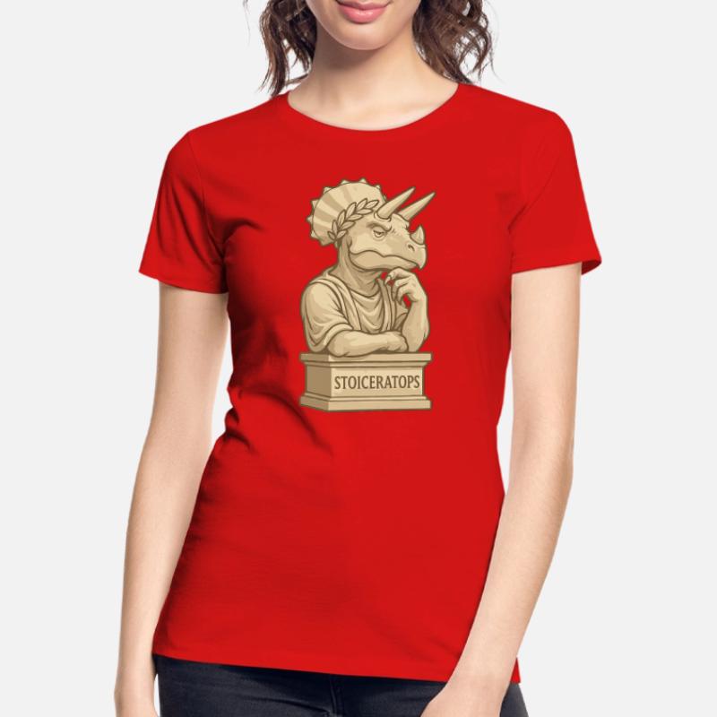 Stoiceratops Frauen Premium Bio T-Shirt