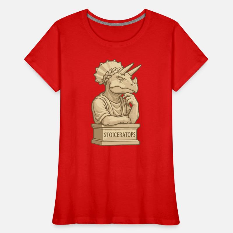 Stoiceratops Frauen Premium Bio T-Shirt