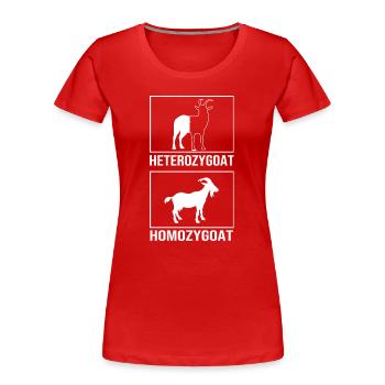 Molekül Strukturformel - Frauen Premium Bio T-Shirt - Rot - Vorne - Mia (176cm)