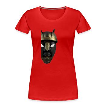 Ninja 🥷 warrior T-shirt - T-shirt bio Premium Femme - rouge - Devant - Mia (176cm)
