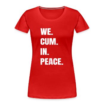 gift brightly coloured love astronomy gifts - Frauen Premium Bio T-Shirt - Rot - Vorne - Mia (176cm)