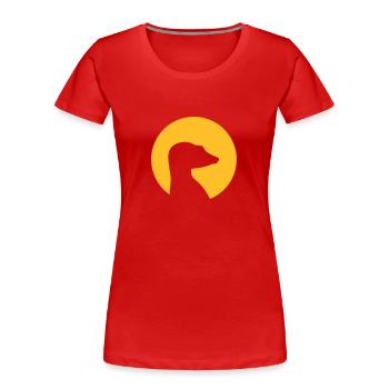 Meerkat - Women's Premium Organic T-Shirt - red - Front - Mia (176cm)