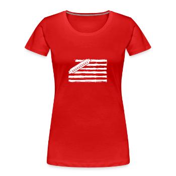 Harmonica Harmonica - T-shirt bio Premium Femme - rouge - Devant - Mia (176cm)