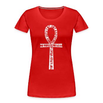 You lived what anybody gets - Death in Sandman - Women's Premium Organic T-Shirt - red - Front - Mia (176cm)