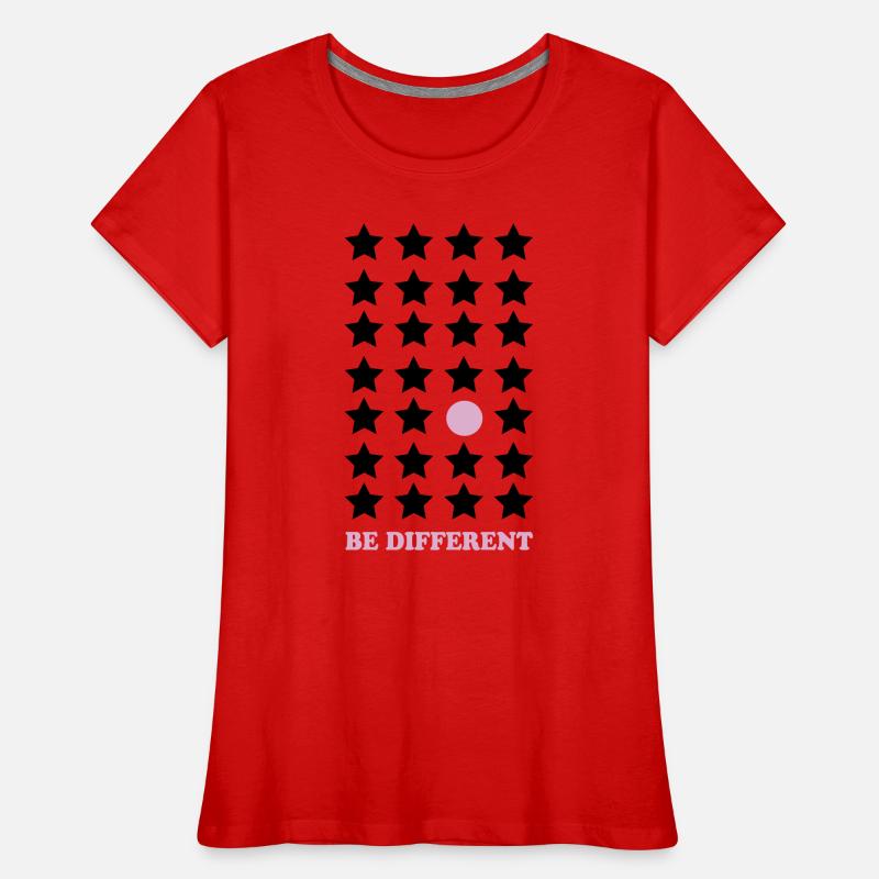 Be Different – Pastel Point Be Different Women's Premium Organic T-Shirt