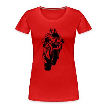 MotoGP - Women's Premium Organic T-Shirt - red - Front - Mia (176cm)