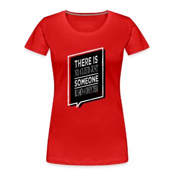 hacking gift idea hacking computer analyst - Women's Premium Organic T-Shirt - red - Front - Mia (176cm)