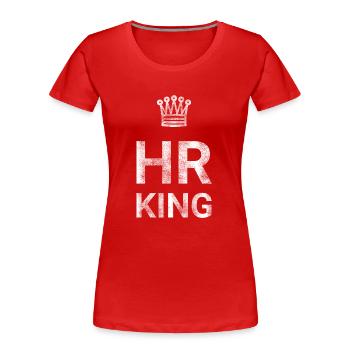HR King - Women's Premium Organic T-Shirt - red - Front - Mia (176cm)