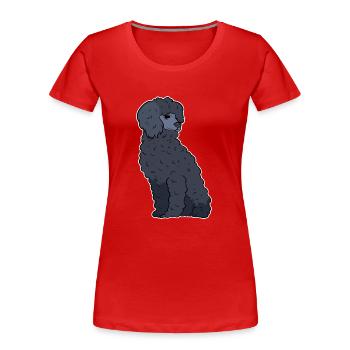 Poodle Dog Dwarf Poodle Toy Poodle Small Poodle Puppy Puppy - Women's Premium Organic T-Shirt - red - Front - Mia (176cm)
