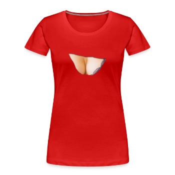 breast se341 - Women's Premium Organic T-Shirt - red - Front - Mia (176cm)