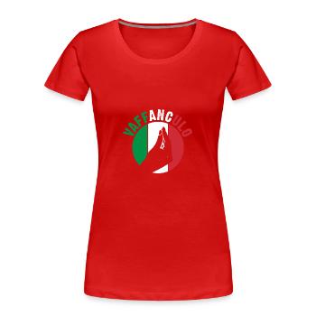 Italien Italiener Vaffanculo - Frauen Premium Bio T-Shirt - Rot - Vorne - Mia (176cm)
