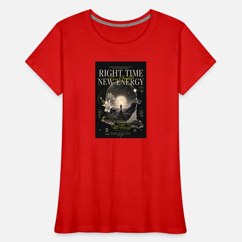 Right Time Neue Energie Frauen Premium Bio T-Shirt