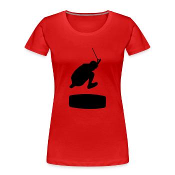 Wakeskate, Wakeskating, Wakeskater, Wakeboard - Frauen Premium Bio T-Shirt - Rot - Vorne - Mia (176cm)