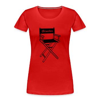 director_3 - T-shirt bio Premium Femme - rouge - Devant - Mia (176cm)