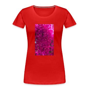Bougainvilliers bel arbre - T-shirt bio Premium Femme - rouge - Devant - Mia (176cm)