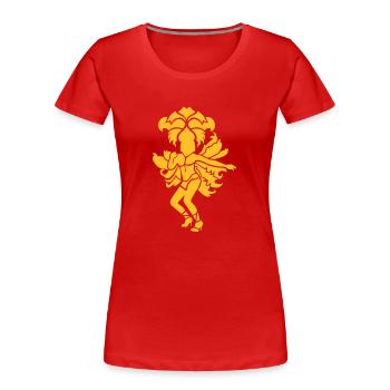 Samba - Frauen Premium Bio T-Shirt - Rot - Vorne - Mia (176cm)