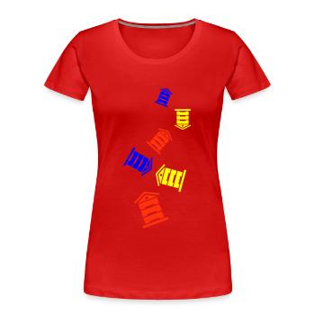 Honig Imker - Frauen Premium Bio T-Shirt - Rot - Vorne - Mia (176cm)