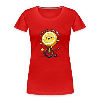 Lemon Aid - Frauen Premium Bio T-Shirt - Rot - Vorne - Mia (176cm)