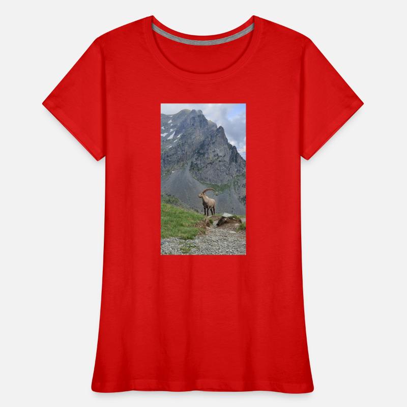 Steinbock Frauen Premium Bio T-Shirt