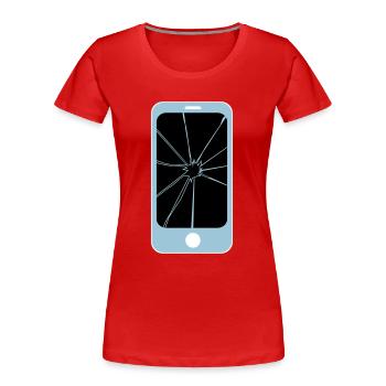 spider app - Women's Premium Organic T-Shirt - red - Front - Mia (176cm)