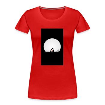 cats - T-shirt bio Premium Femme - rouge - Devant - Mia (176cm)