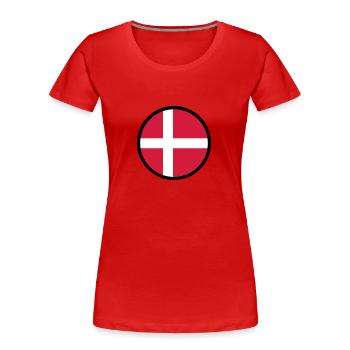 Marked By Denmark - Women's Premium Organic T-Shirt - red - Front - Mia (176cm)