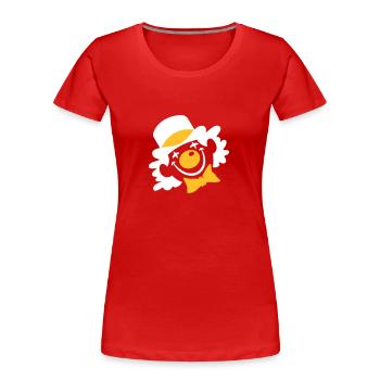 Un visage de copain - T-shirt bio Premium Femme - rouge - Devant - Mia (176cm)