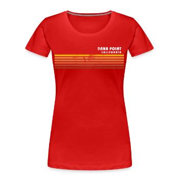 Retro Dana Point California Vintage Vacances - T-shirt bio Premium Femme - rouge - Devant - Mia (176cm)