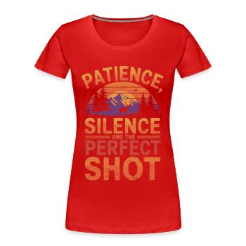 Photographie de nature Photographie animalière Photographie - T-shirt bio Premium Femme - rouge - Devant - Mia (176cm)