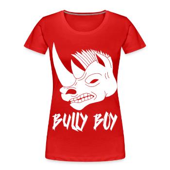 Kopf des Breitmaulnashorns - Frauen Premium Bio T-Shirt - Rot - Vorne - Mia (176cm)