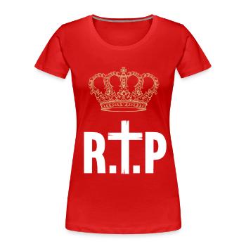 RIP Queen - Frauen Premium Bio T-Shirt - Rot - Vorne - Mia (176cm)