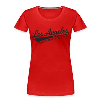 Los Angeles Édition Limitée depuis 1781 - T-shirt bio Premium Femme - rouge - Devant - Mia (176cm)