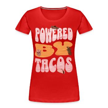 Taco - T-shirt bio Premium Femme - rouge - Devant - Mia (176cm)