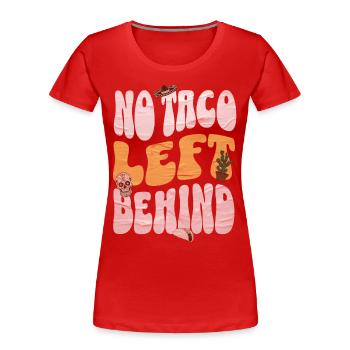 Taco - T-shirt bio Premium Femme - rouge - Devant - Mia (176cm)