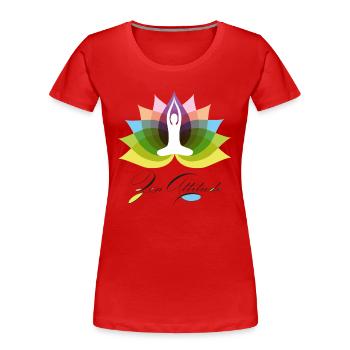 Zen Attitude - T-shirt bio Premium Femme - rouge - Devant - Mia (176cm)