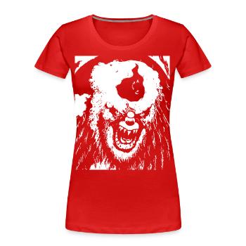 Horror Clown Spooky Halloween Horror Film Evil Cl - Women's Premium Organic T-Shirt - red - Front - Mia (176cm)