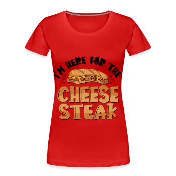 Philly Breakfast Sandwich - Frauen Premium Bio T-Shirt - Rot - Vorne - Mia (176cm)