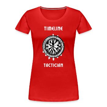 Project Management Life: Timeline Tactician - Frauen Premium Bio T-Shirt - Rot - Vorne - Mia (176cm)