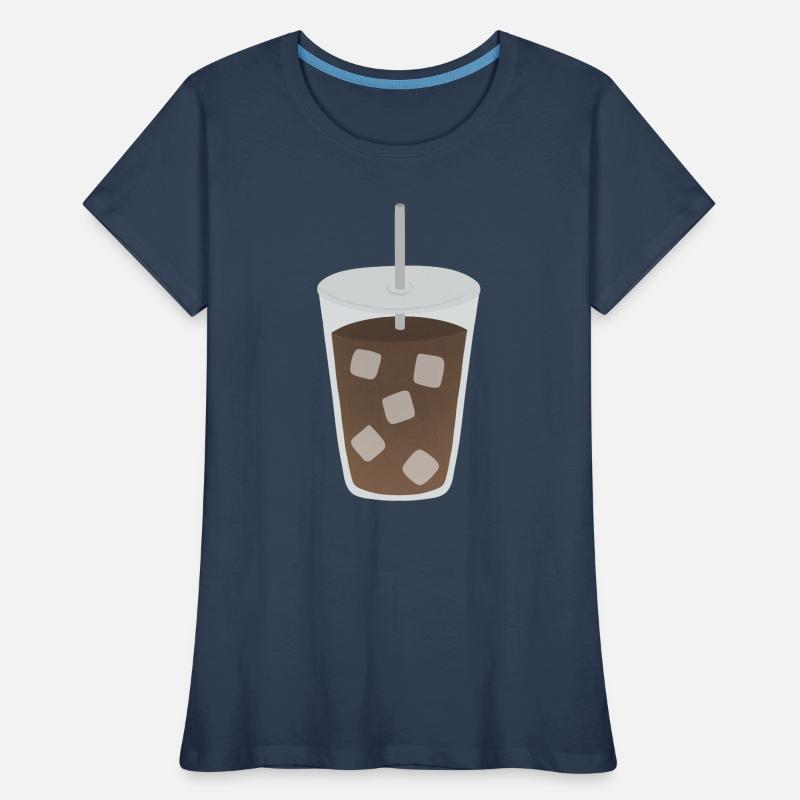 Iced Coffee Cube Pattern Women's Premium Organic T-Shirt