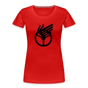 Le conducteur du véhicule automobile - T-shirt bio Premium Femme - rouge - Devant - Mia (176cm)