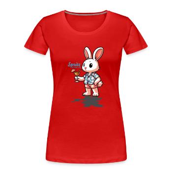 Squirt my first choice - Women's Premium Organic T-Shirt - red - Front - Mia (176cm)