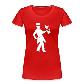 Zauberer - Frauen Premium Bio T-Shirt - Rot - Vorne - Mia (176cm)