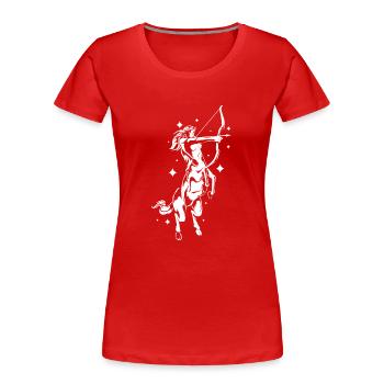 Zentaur Mythologie Centaur Kryptozoologie - Frauen Premium Bio T-Shirt - Rot - Vorne - Mia (176cm)