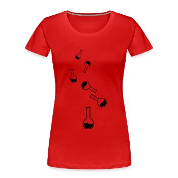 Reagenzglas chemiker - Frauen Premium Bio T-Shirt - Rot - Vorne - Mia (176cm)