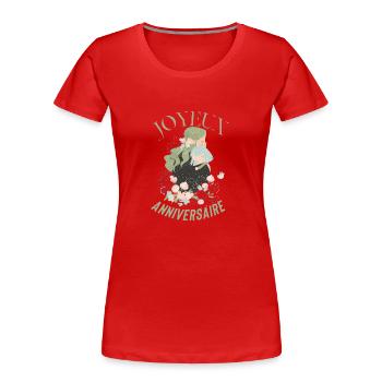 Alles Gute zum Geburtstag Mama - Frauen Premium Bio T-Shirt - Rot - Vorne - Mia (176cm)