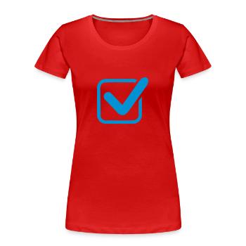 Haken - Frauen Premium Bio T-Shirt - Rot - Vorne - Mia (176cm)