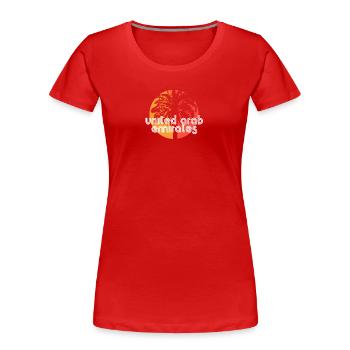 Vereinigte Arabische Emirate VAE Kunsturlaub - Frauen Premium Bio T-Shirt - Rot - Vorne - Mia (176cm)