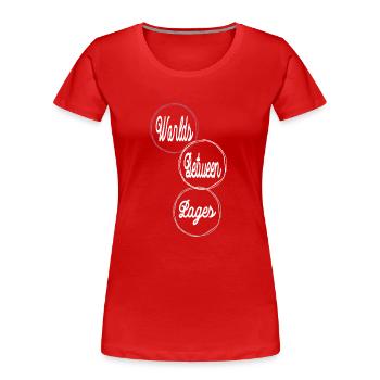 Reading Awesome Gift Idea Escape Quotes - Women's Premium Organic T-Shirt - red - Front - Mia (176cm)