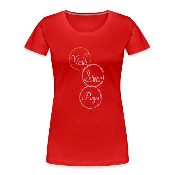 mental getaway literature literary community - Frauen Premium Bio T-Shirt - Rot - Vorne - Mia (176cm)